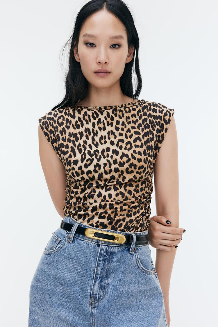 boat-neck top