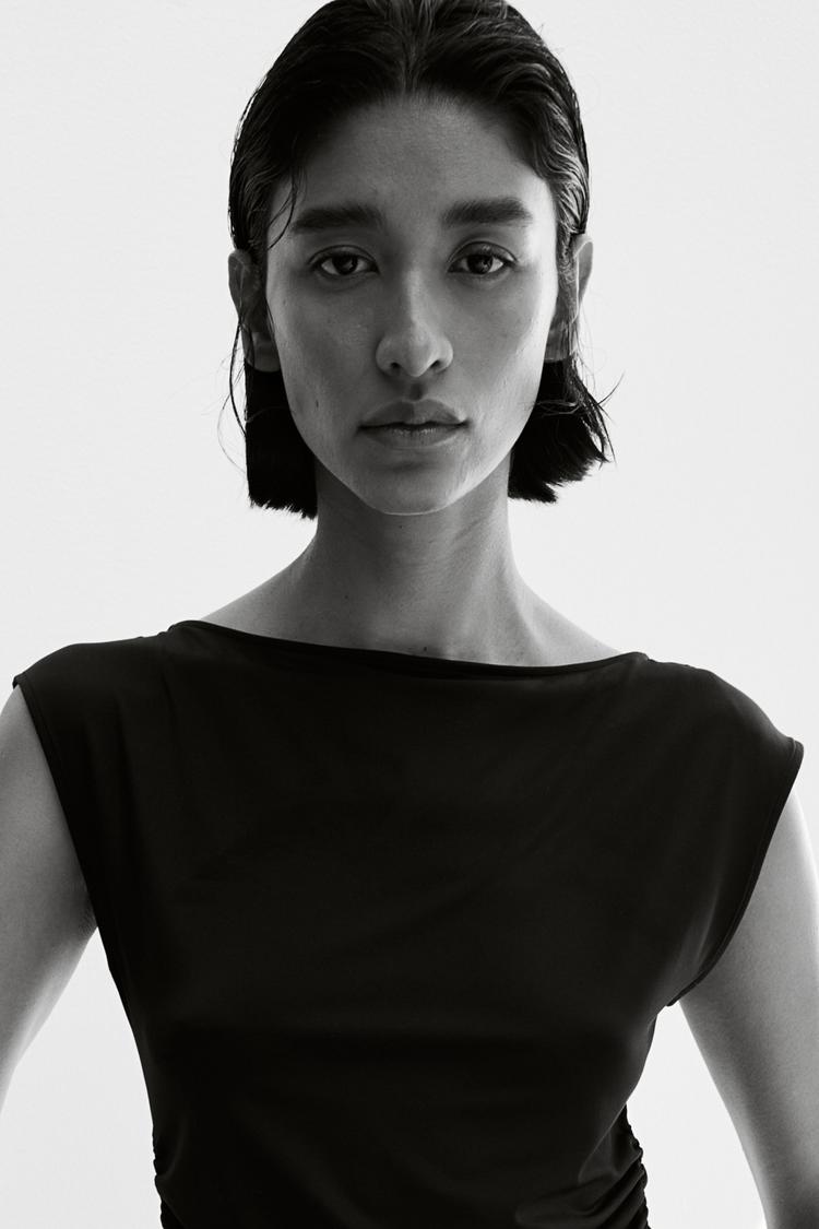 boat-neck top