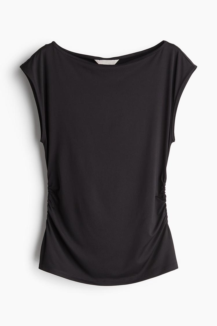 boat-neck top