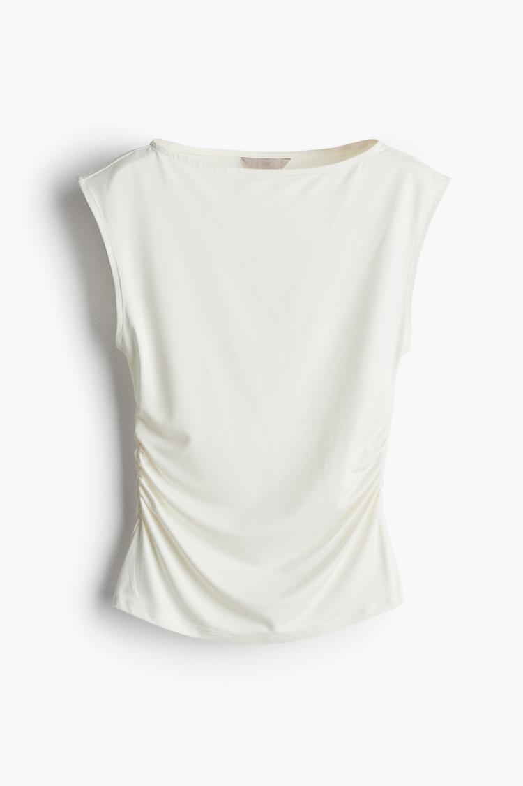 boat-neck top