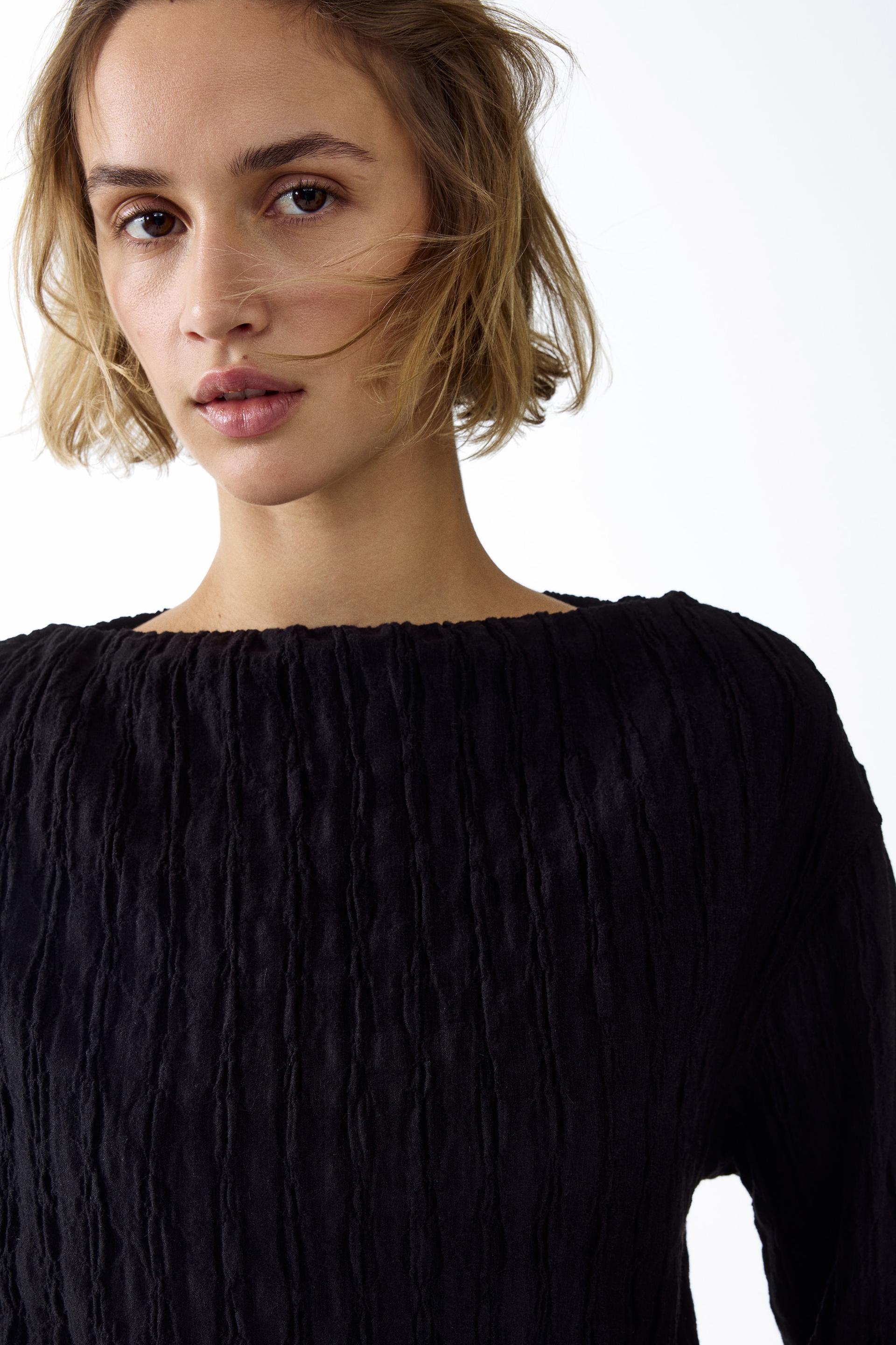boat-neck top