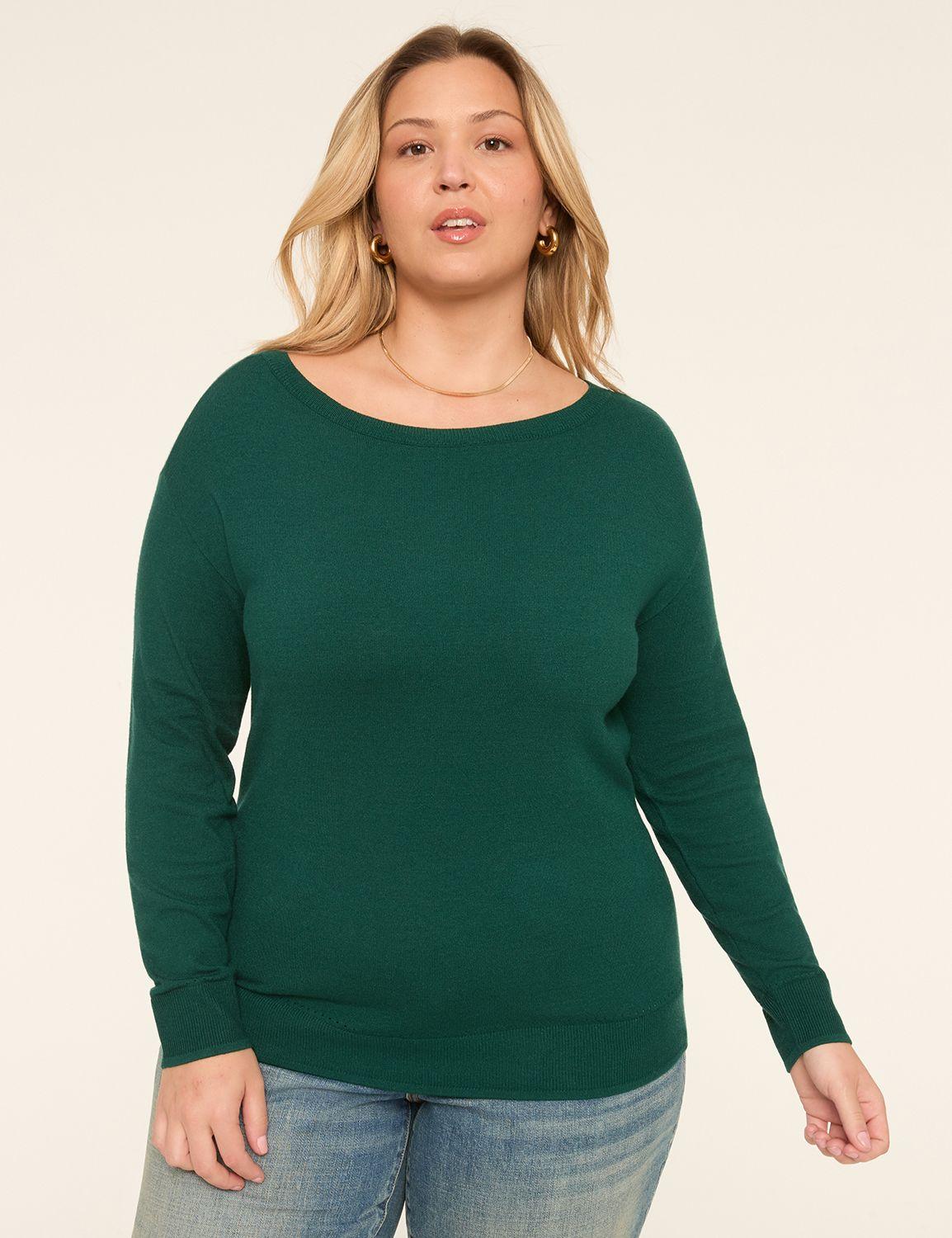 boatneck pullover sweater