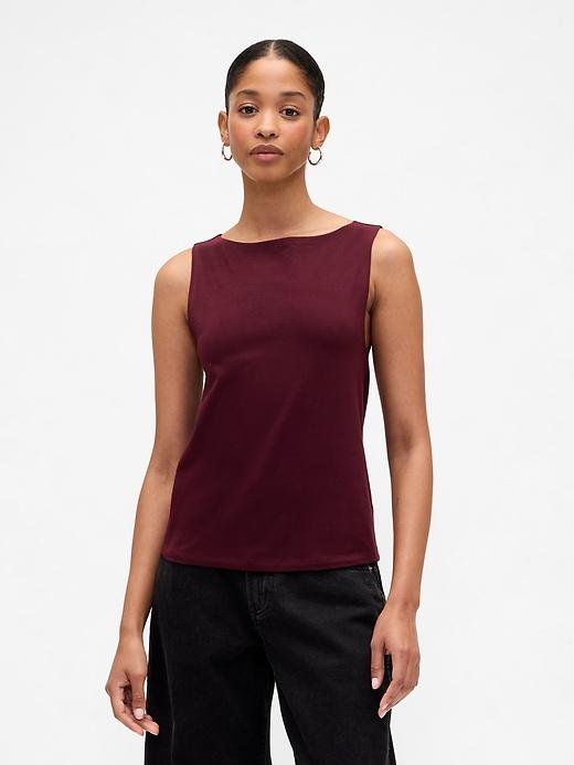 boatneck tank top