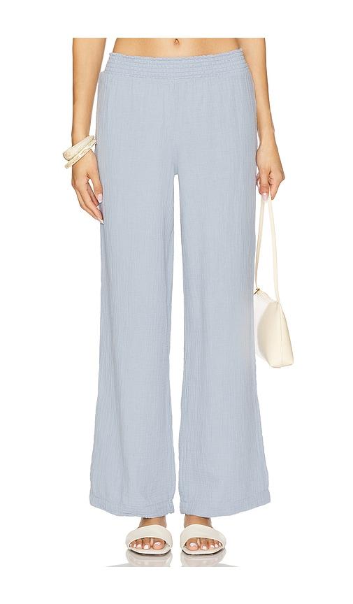 bobi beach wide leg pant in baby blue.