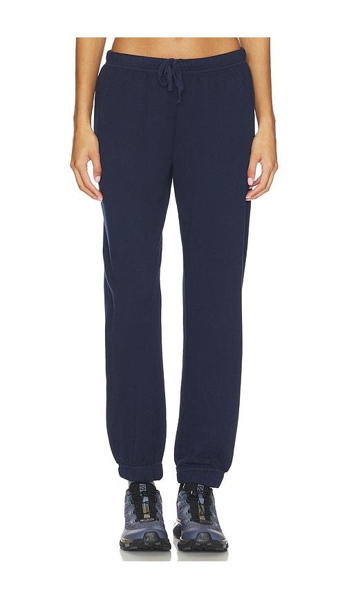 bobi classic gym pant in blue.