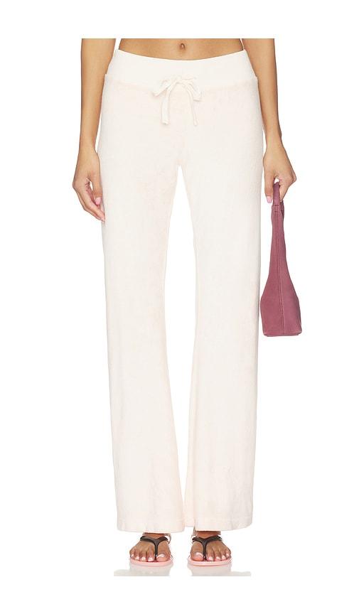 bobi comfort waist skinny flare pant in pink.