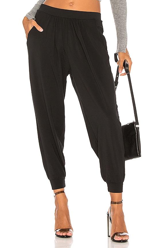 bobi jersey jogger in black.
