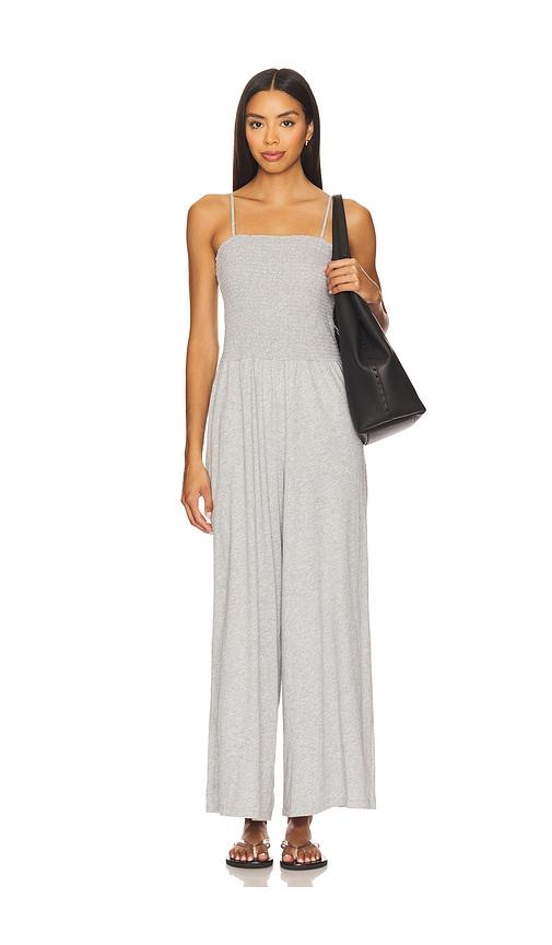 bobi jumpsuit in light grey.