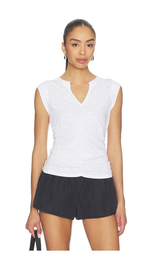 bobi kaia muscle tee in white.