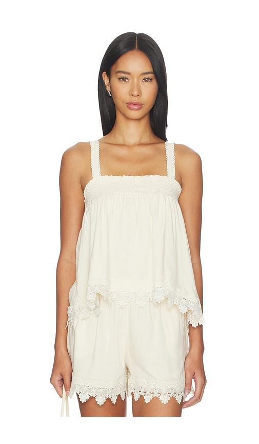 bobi malaga tank top in cream.