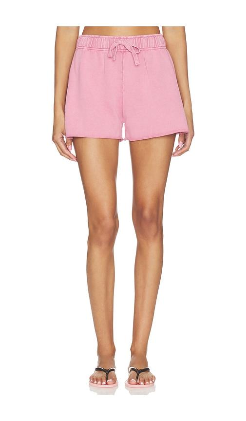 bobi relaxed gym short in rose.