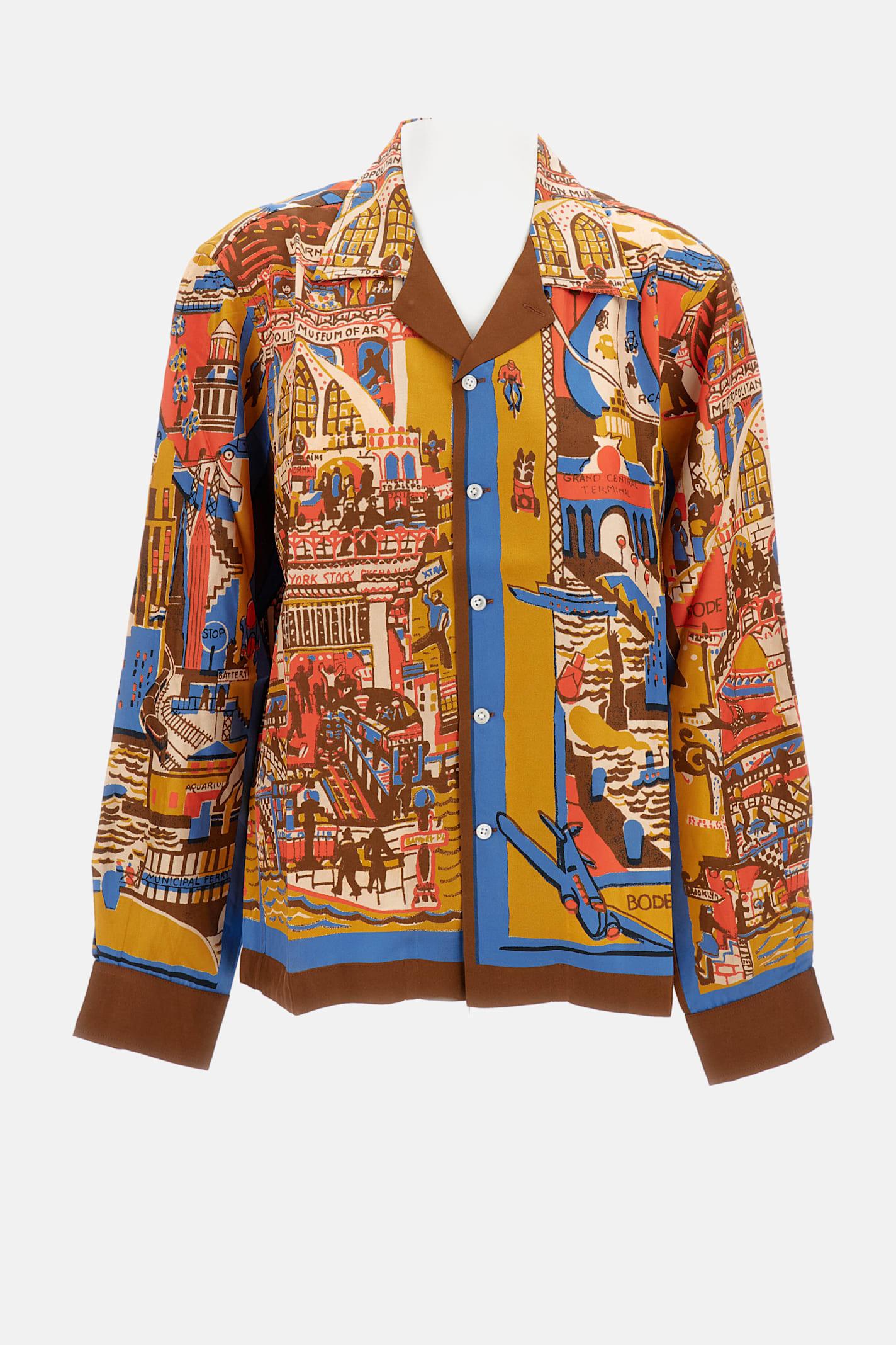 bode manhattan island long sleeve shirt