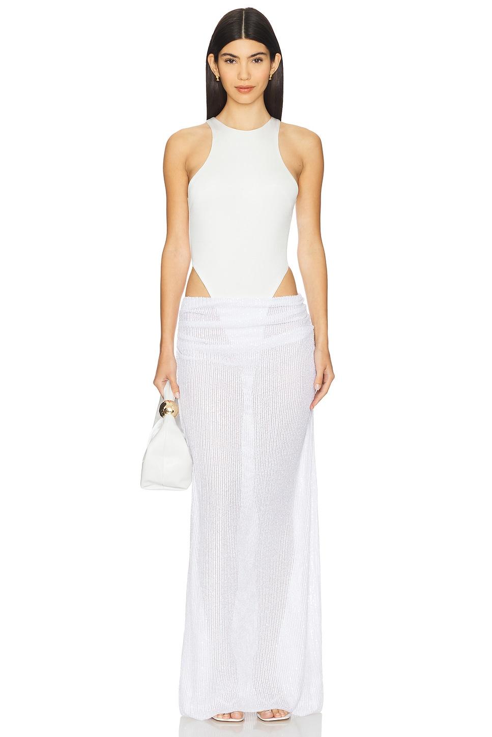 bodysuit and long skirt set