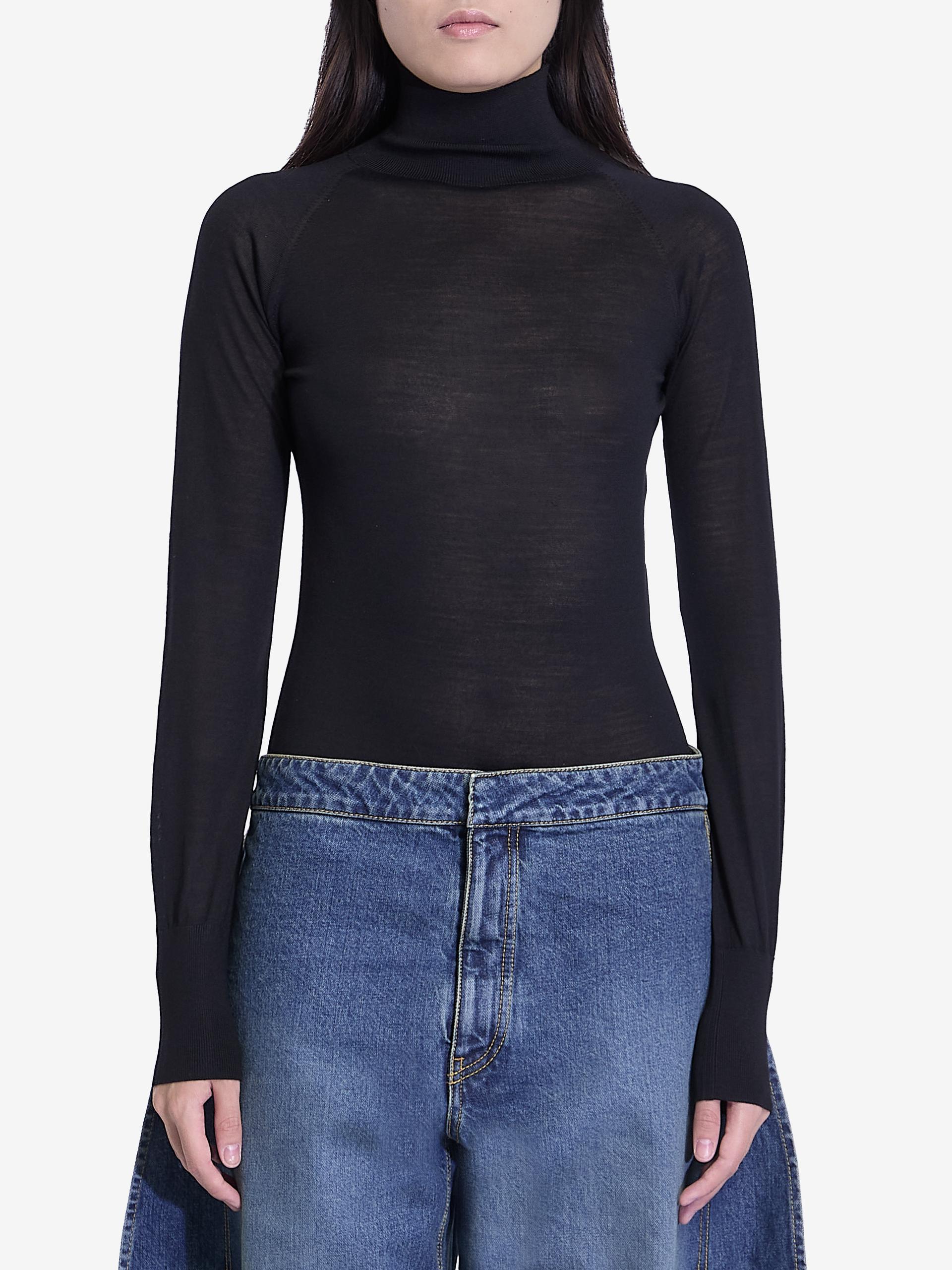 bodysuit in sheer knit