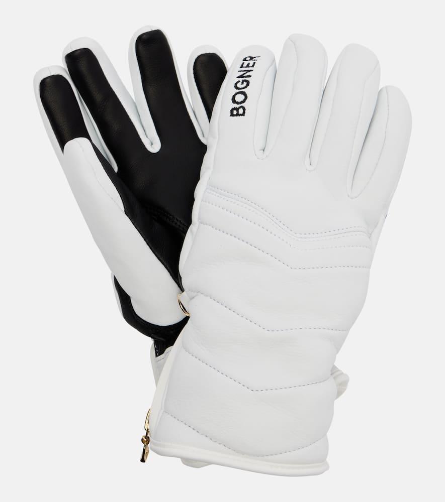 bogner dana quilted leather ski gloves