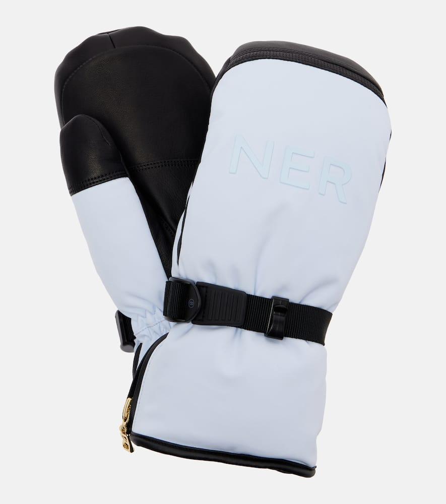 bogner flora logo ski mittens