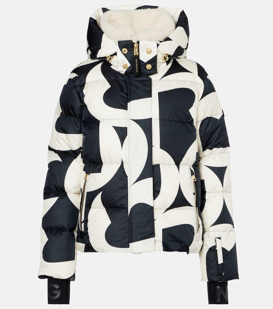 bogner maja printed down ski jacket