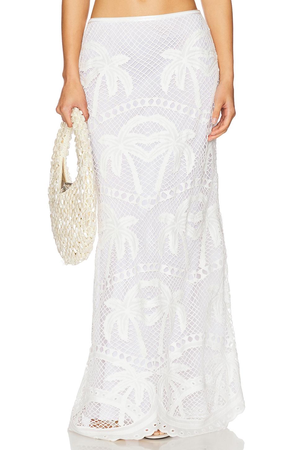 bohemia palms slim maxi skirt