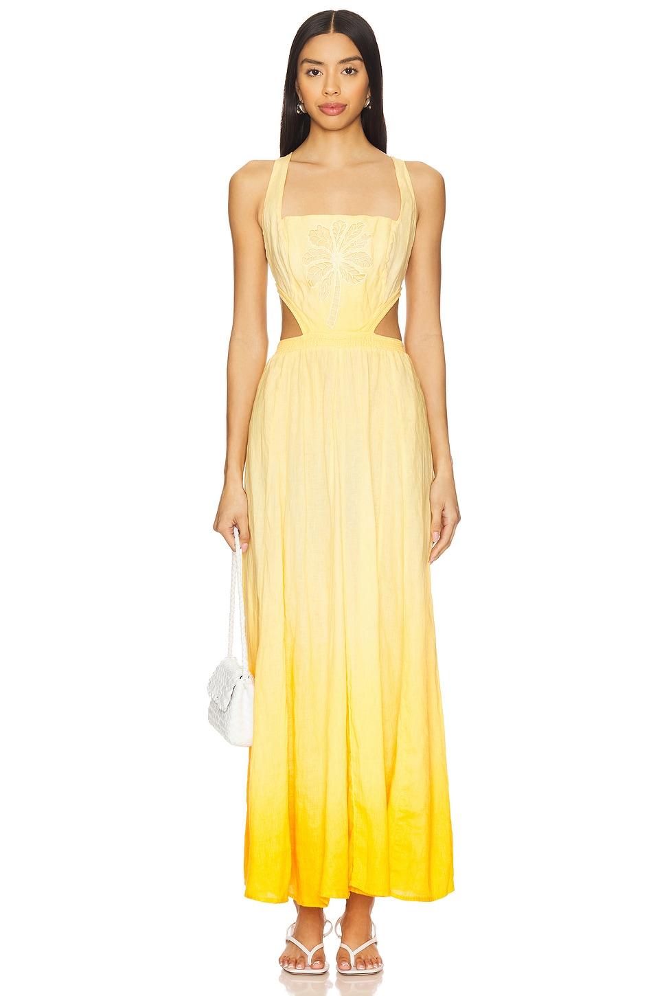 boho sunrise canary dress