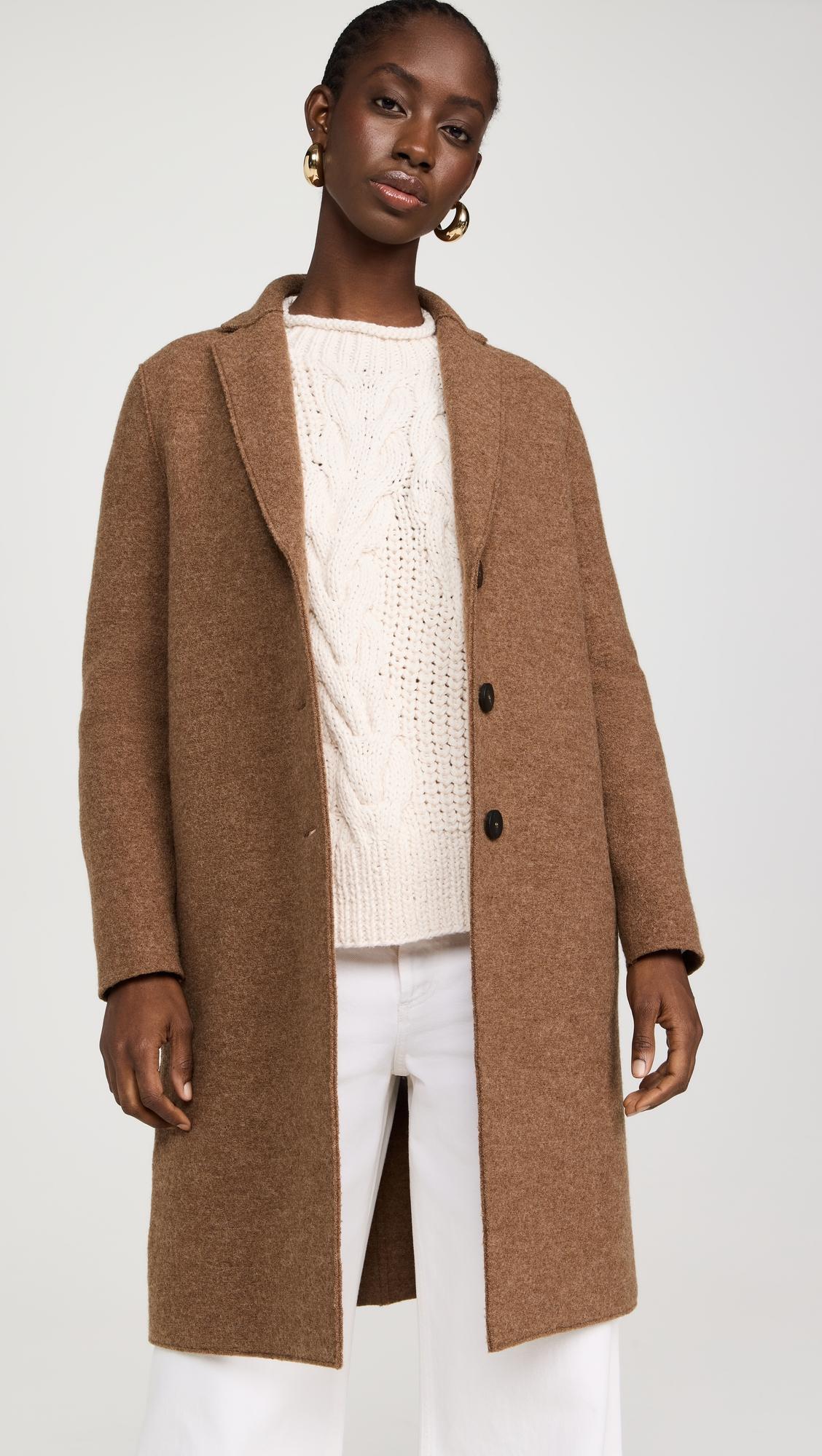 boiled wool overcoat