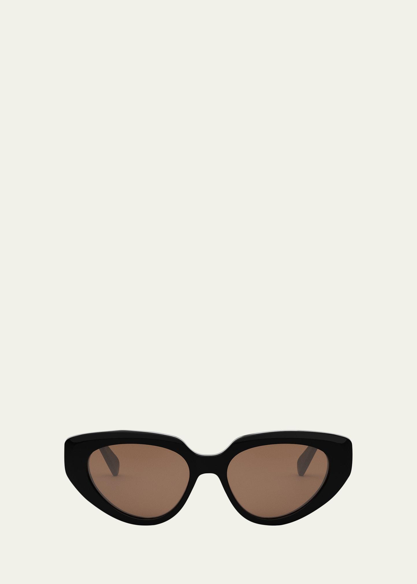 bold 3 dots acetate cat-eye sunglasses