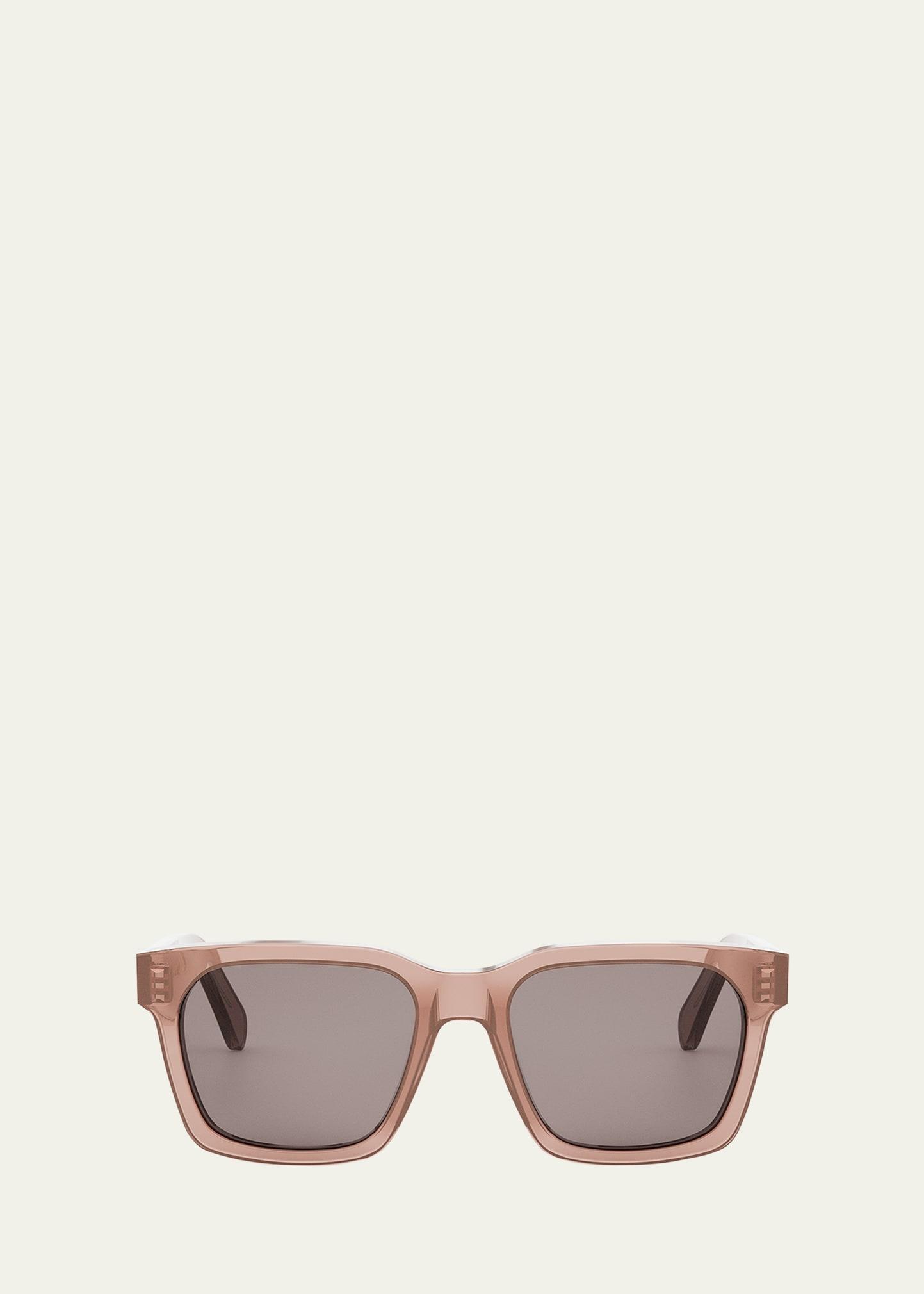 bold 3 dots acetate square sunglasses