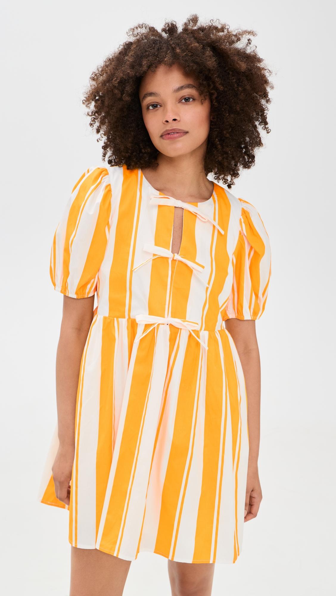 bold stripe mini dress