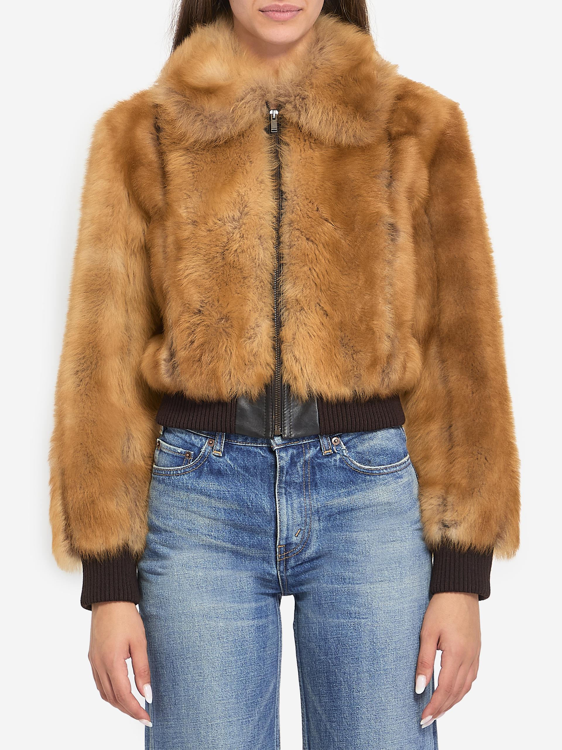 bomber jacket in shearling