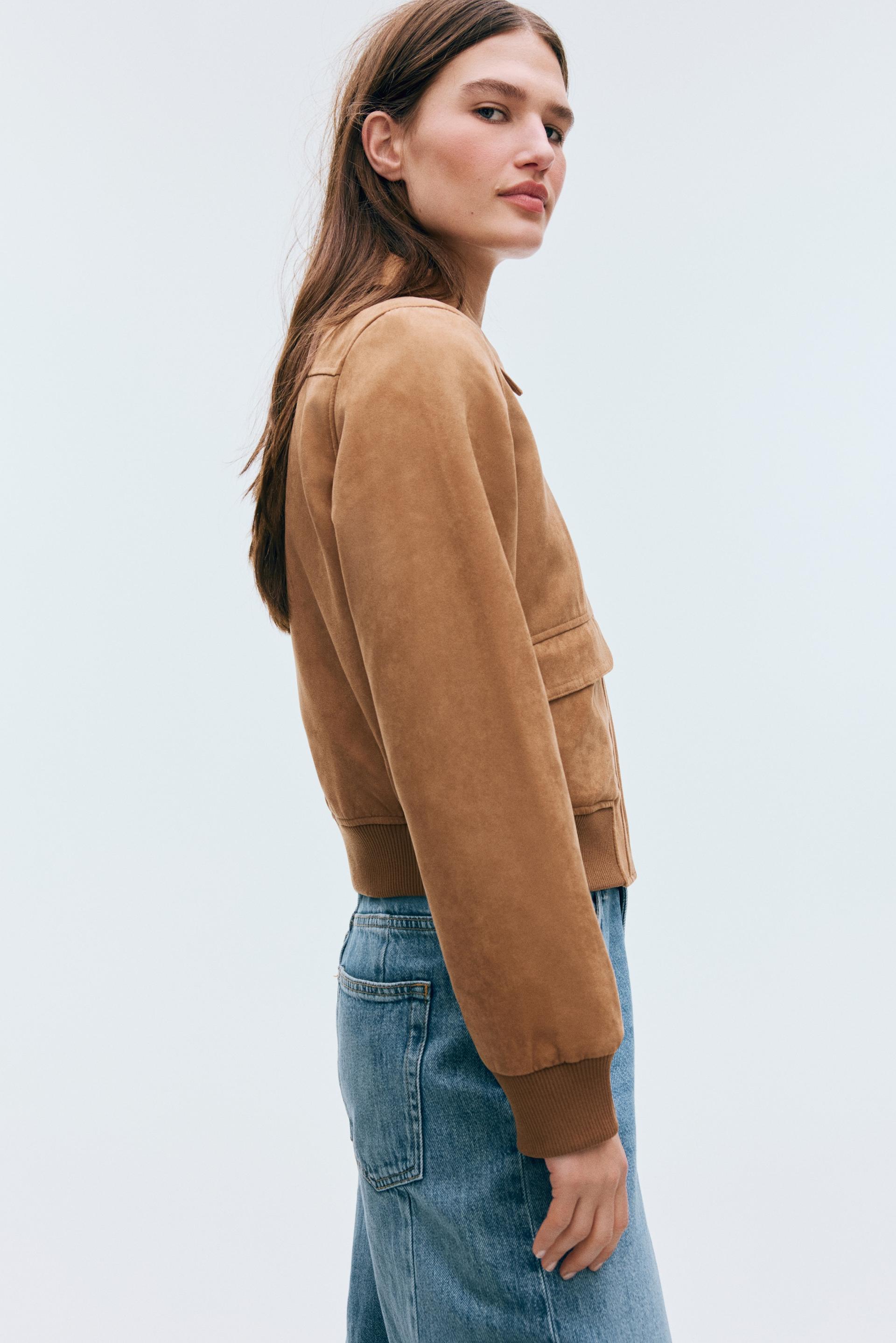 bomber jacket with collar