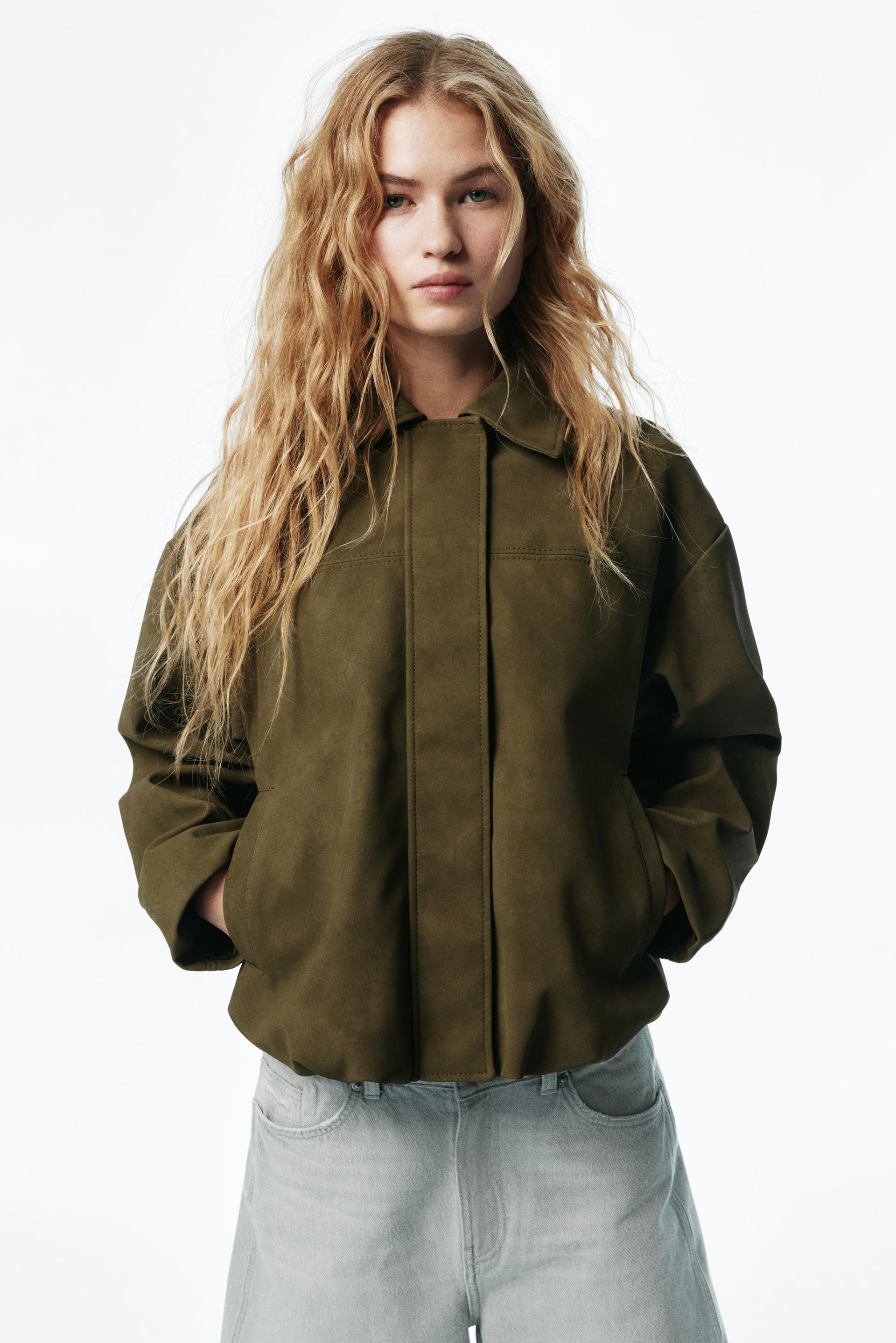 bomber jacket with collar