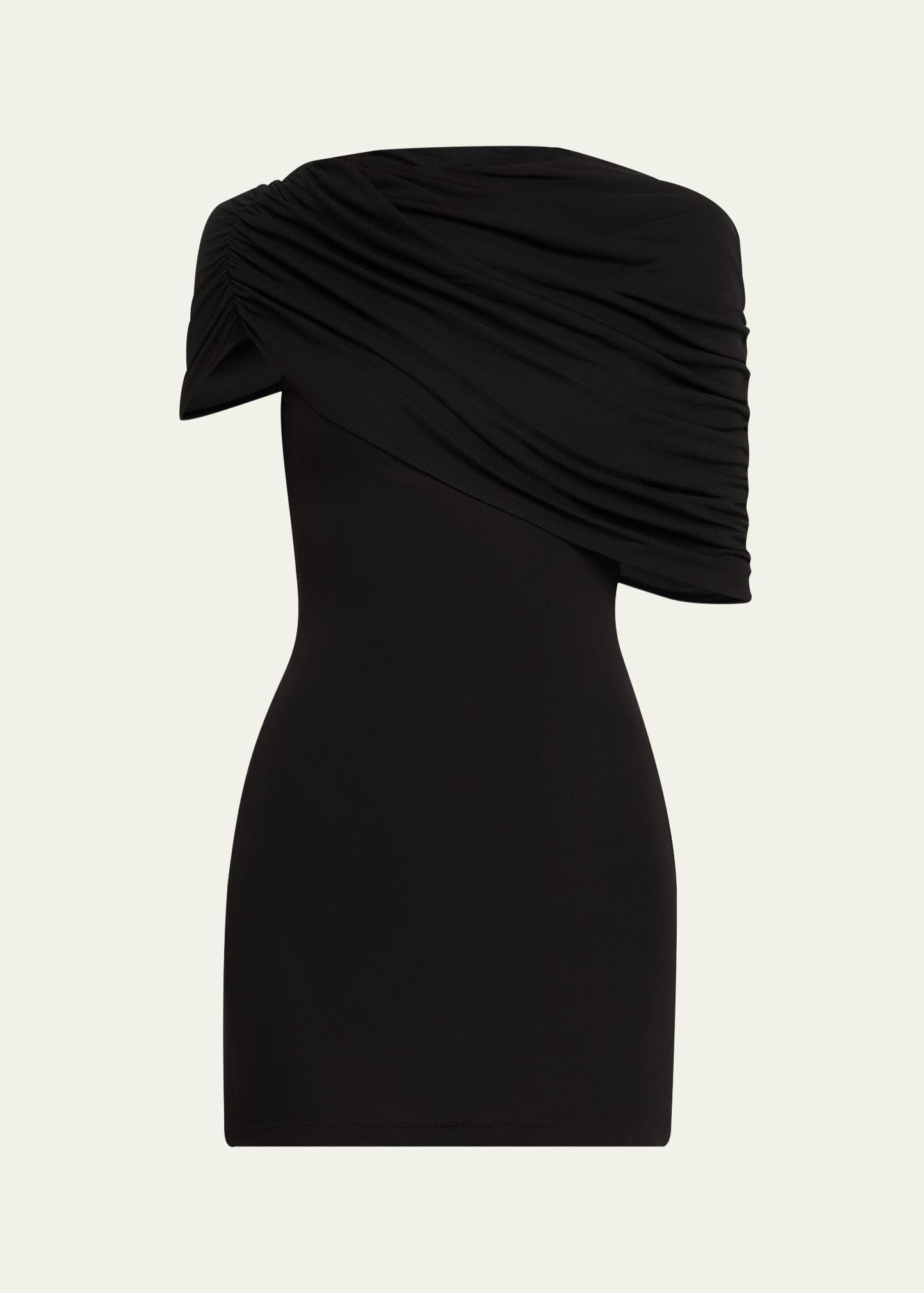 bonachi draped mini dress