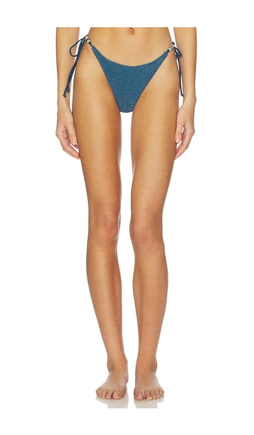 bond eye beaded tie side vista brief in blue.