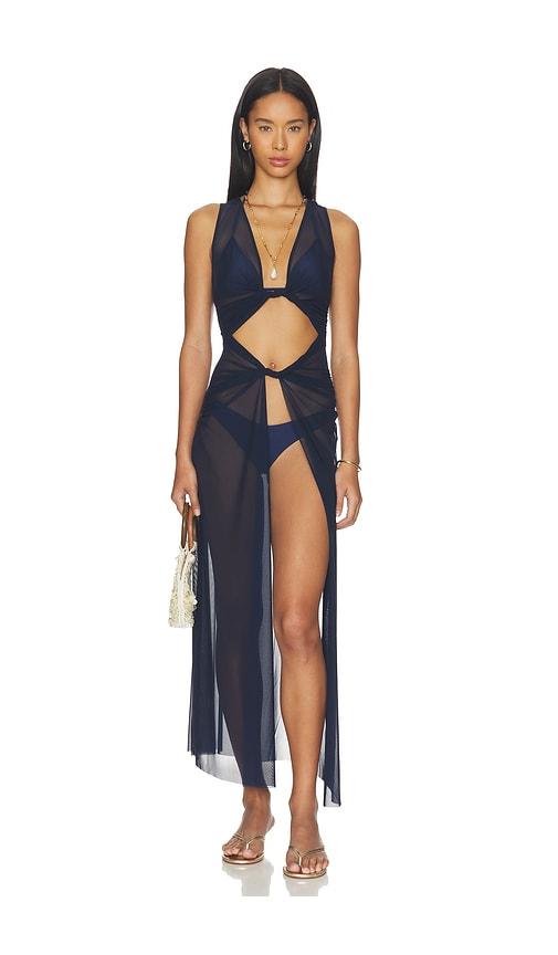 bond eye lorelei maxi dress in navy.