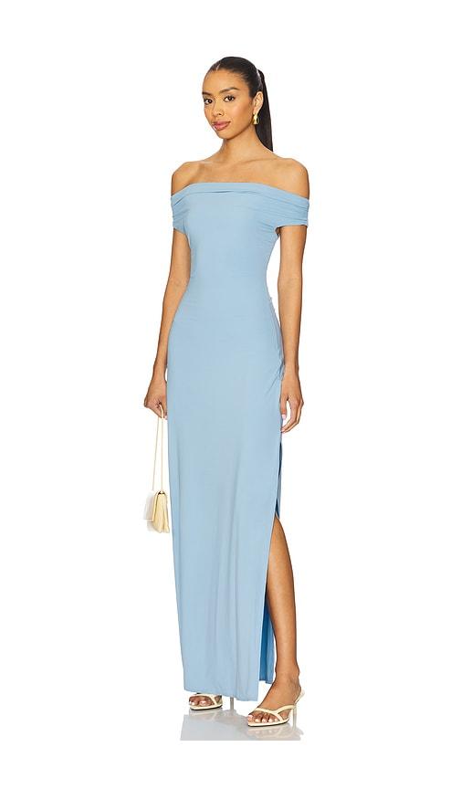 bond eye nixi maxi dress in baby blue.