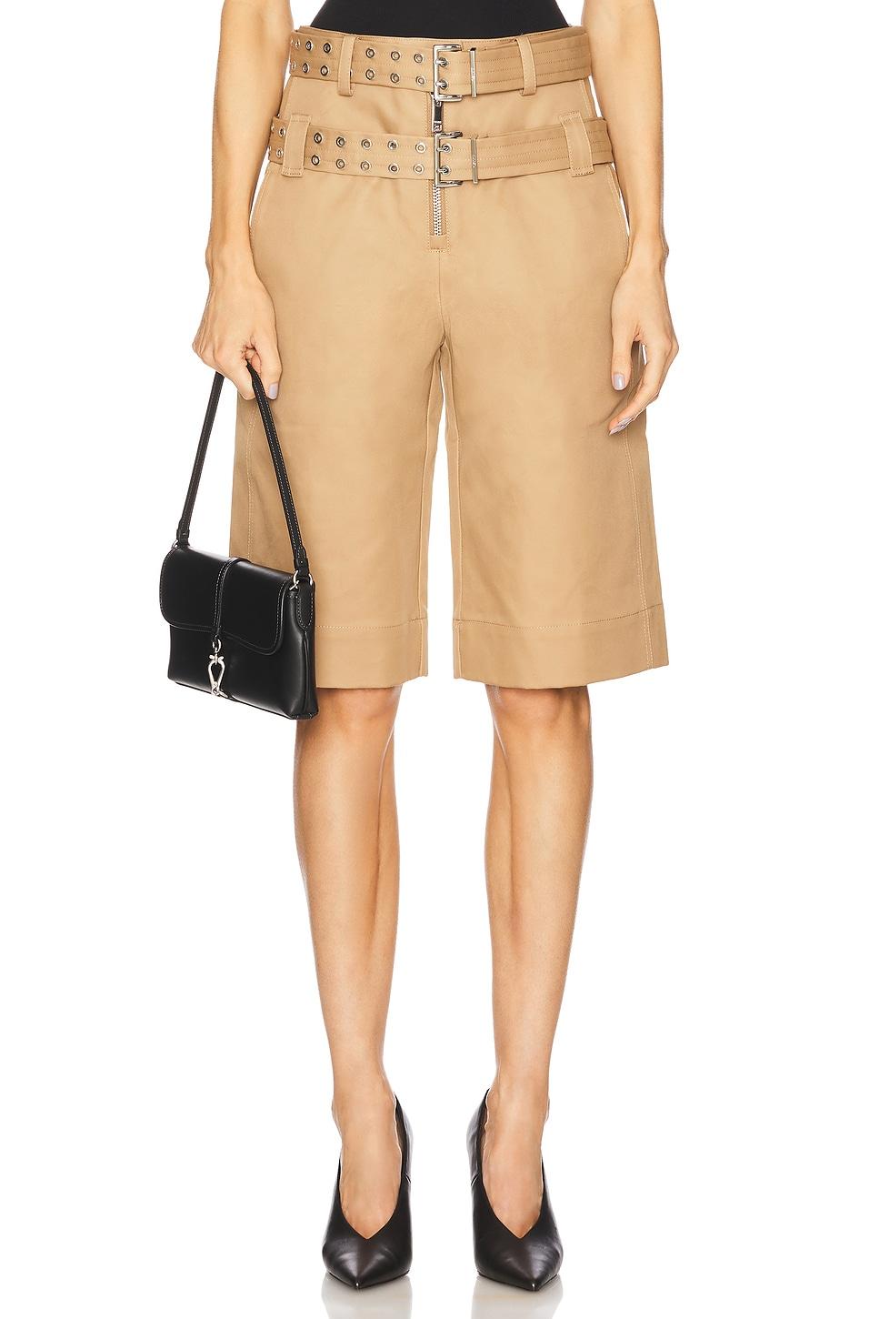 bonded belt shorts