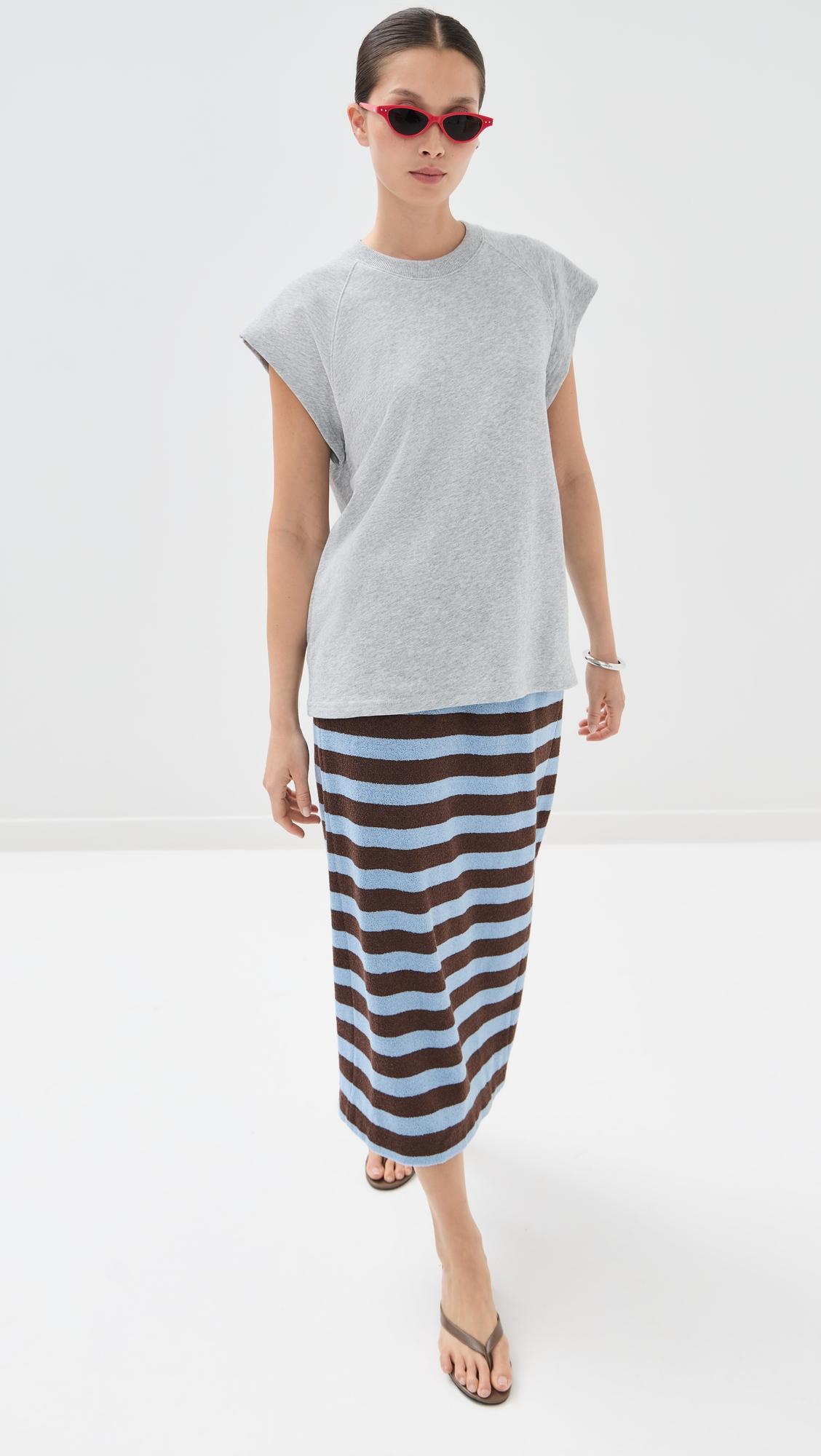 bonded dry loop terry skirt