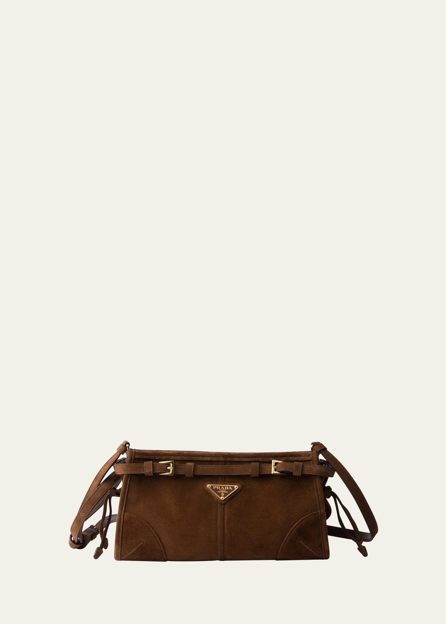 bonnie belted suede shoulder bag