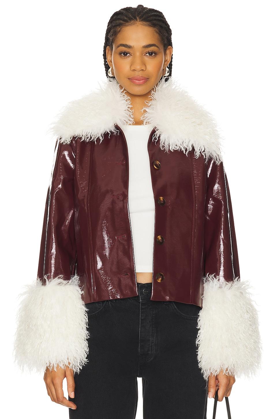 bonnie faux fur vinyl jacket