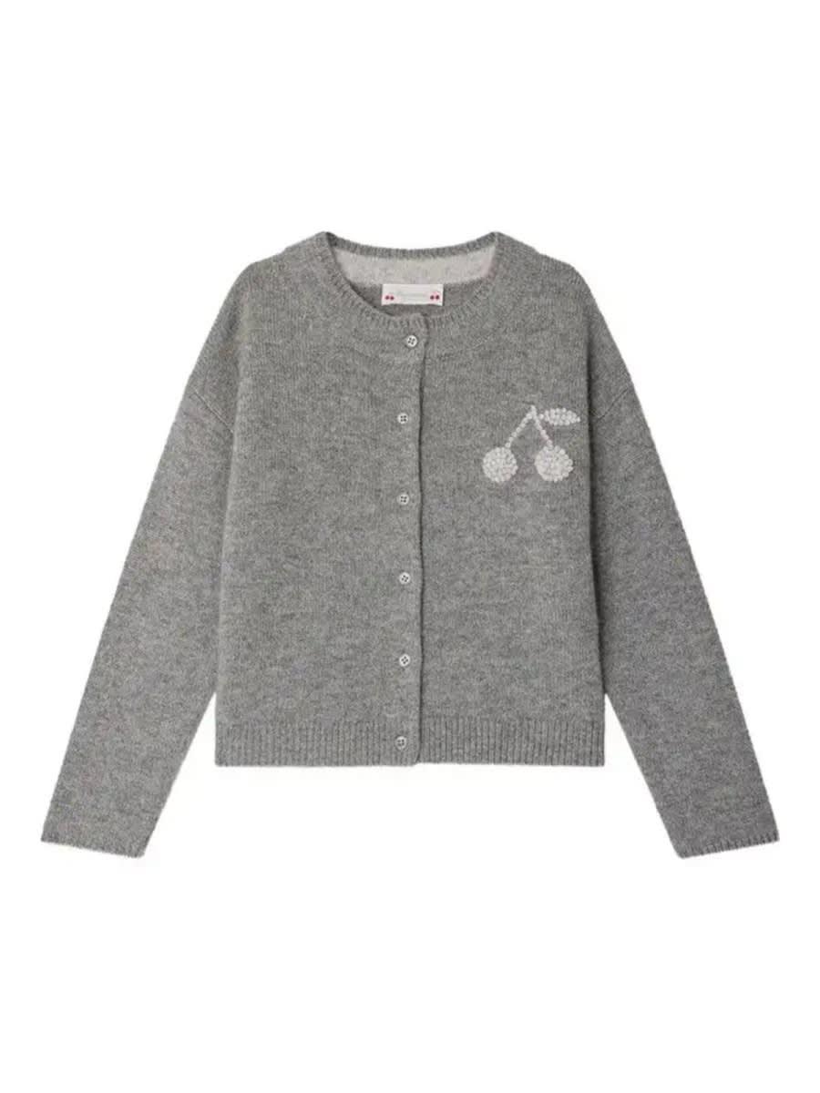bonpoint cardigan with logo
