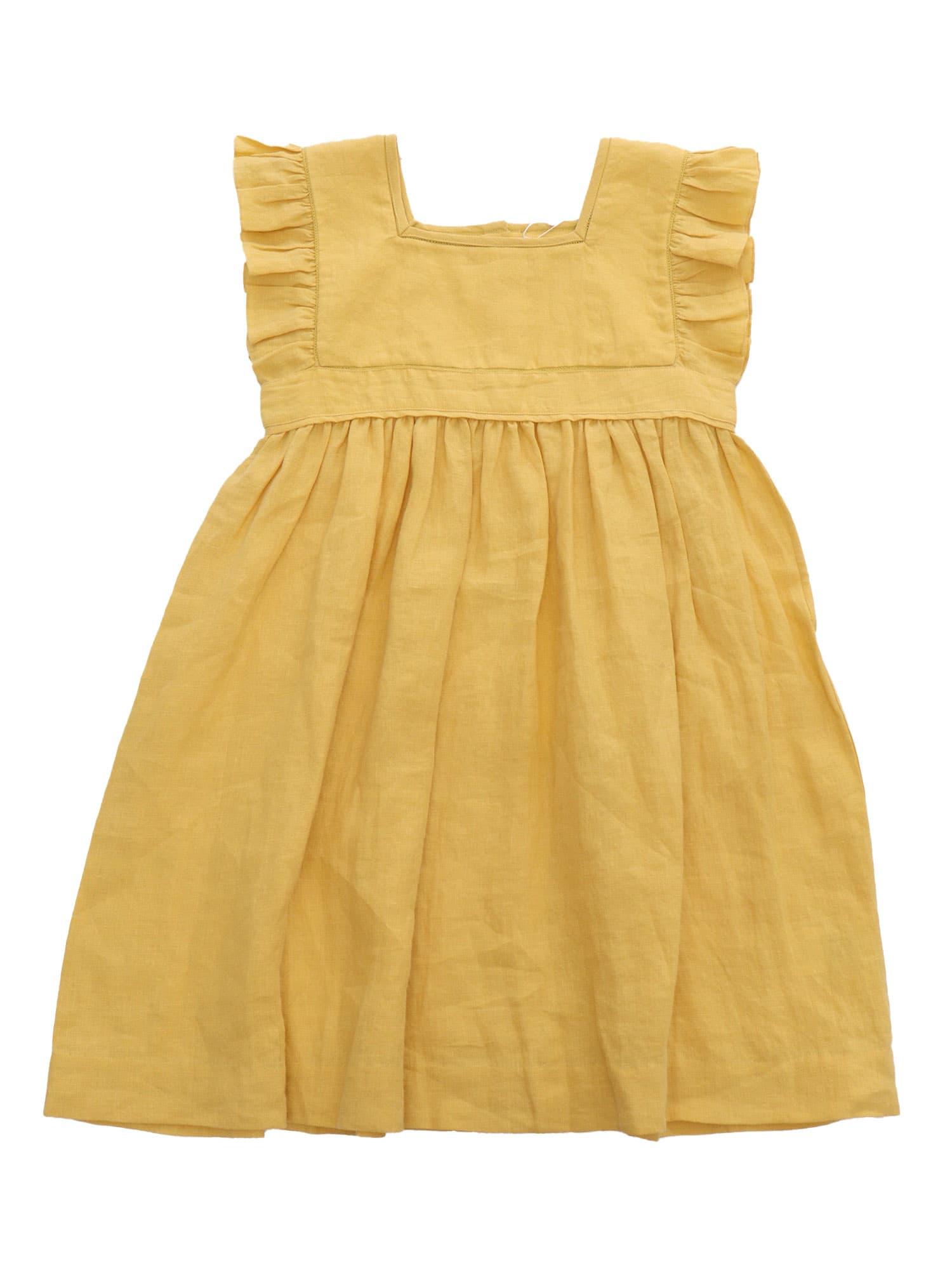 bonpoint cassiopee yellow dress
