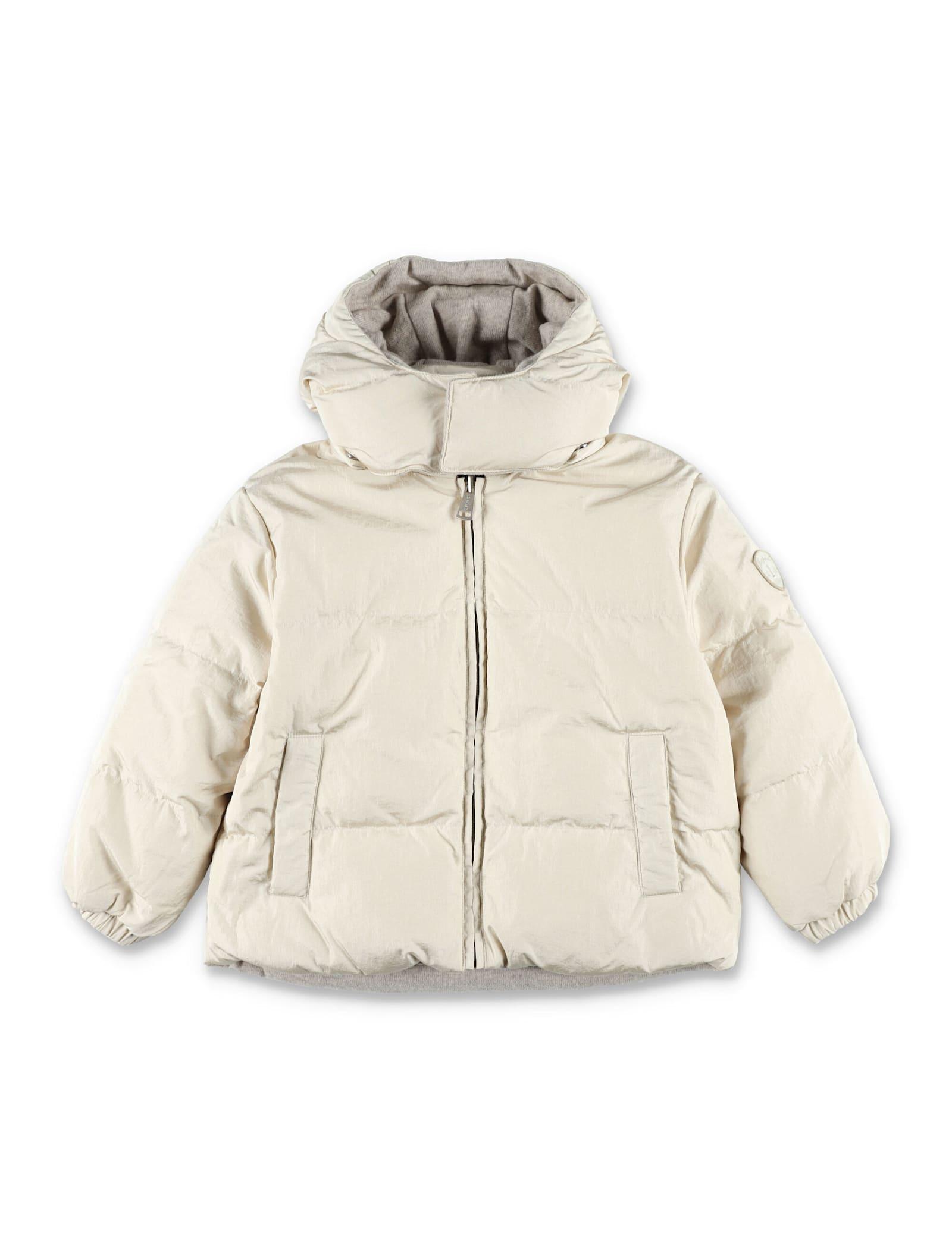 bonpoint girl jolie reversible down jacket with hood