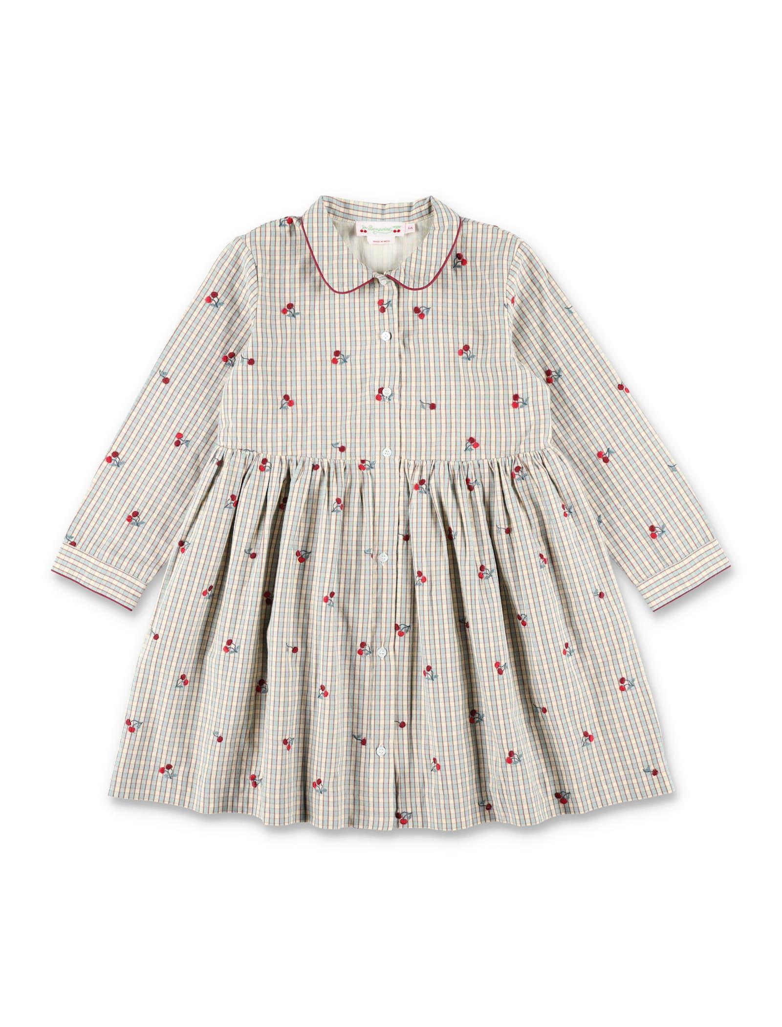 bonpoint janessa girls dress with cherry embroidery