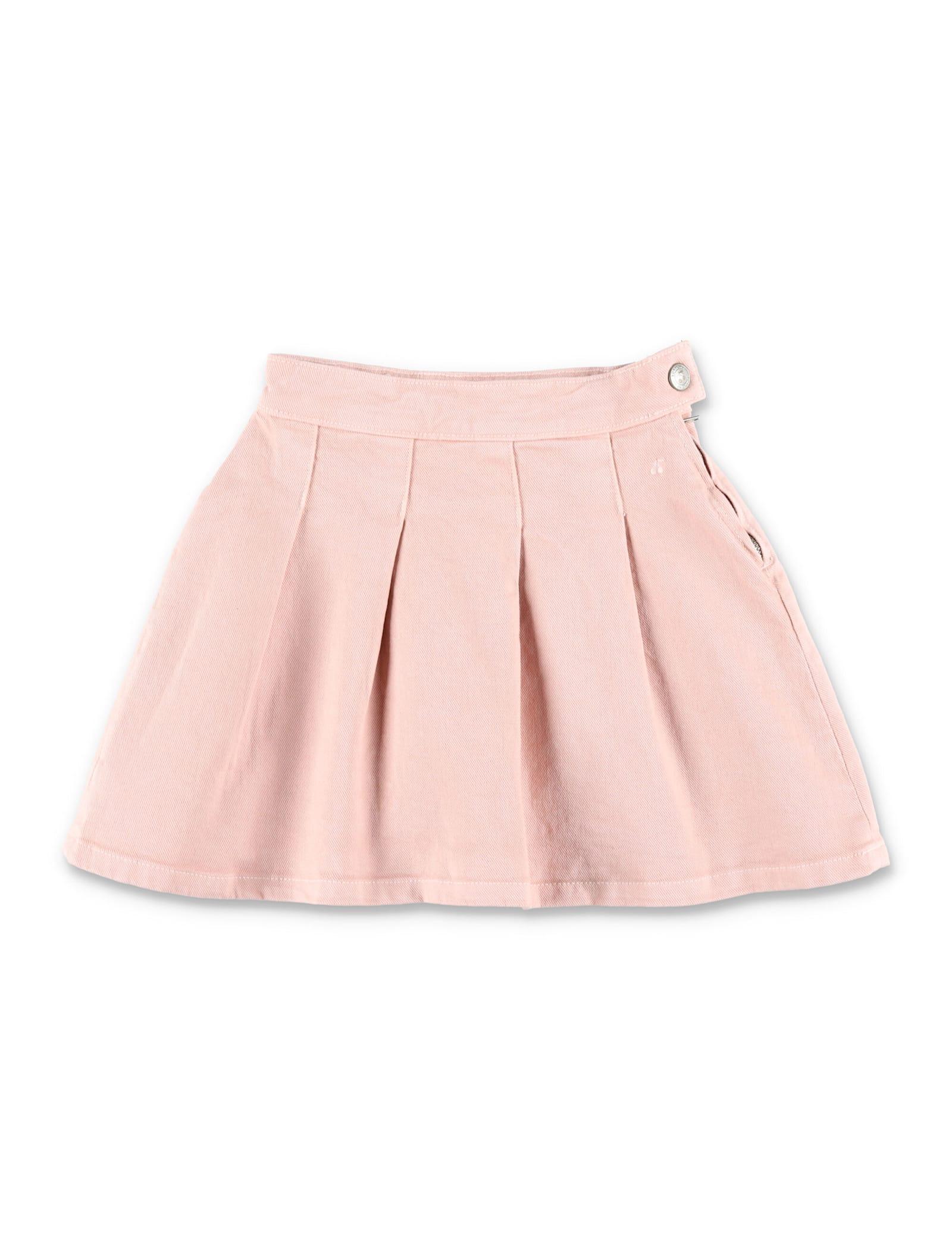 bonpoint jedda girls pleated skirt in organic cotton