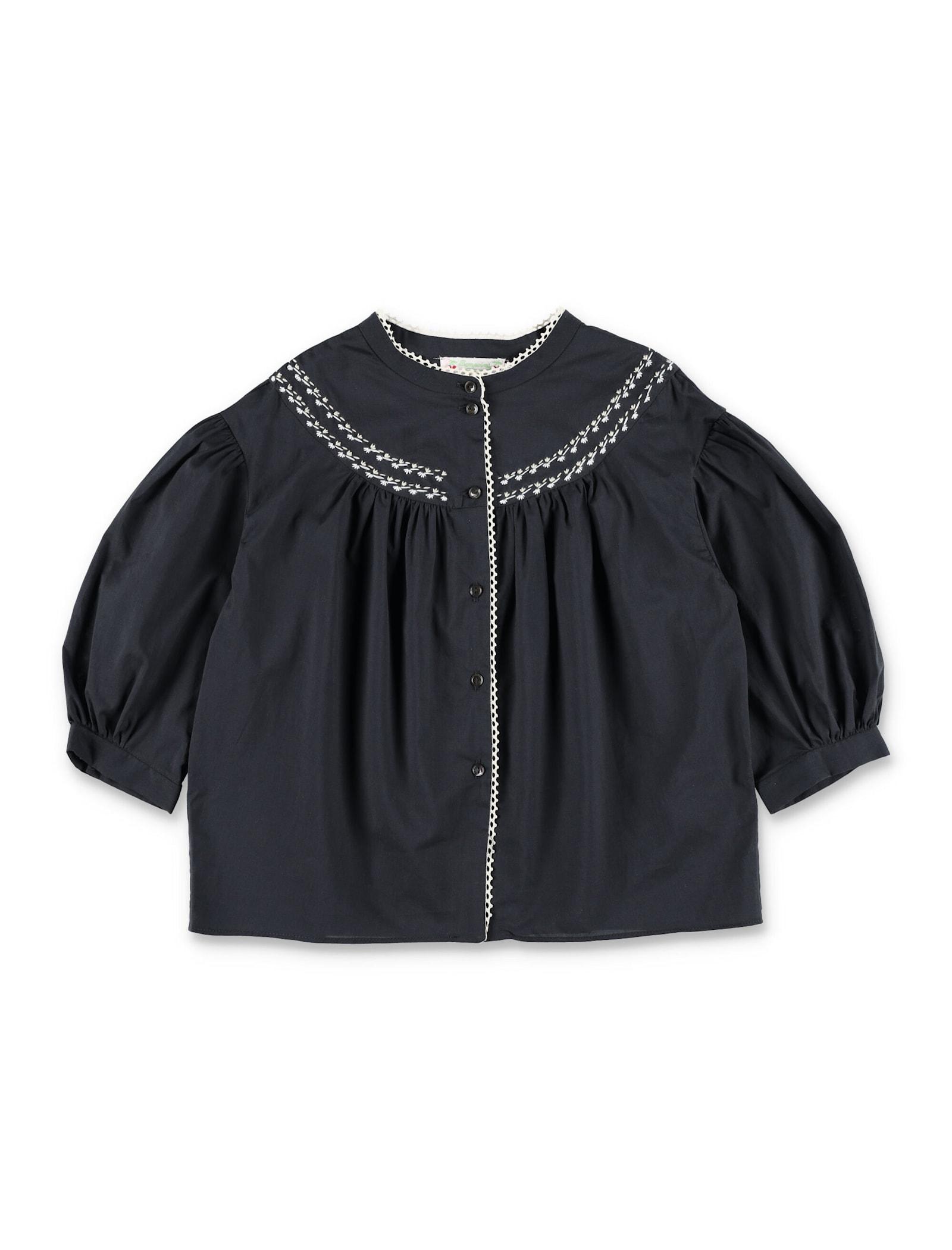 bonpoint kid - elham embroidered blouse