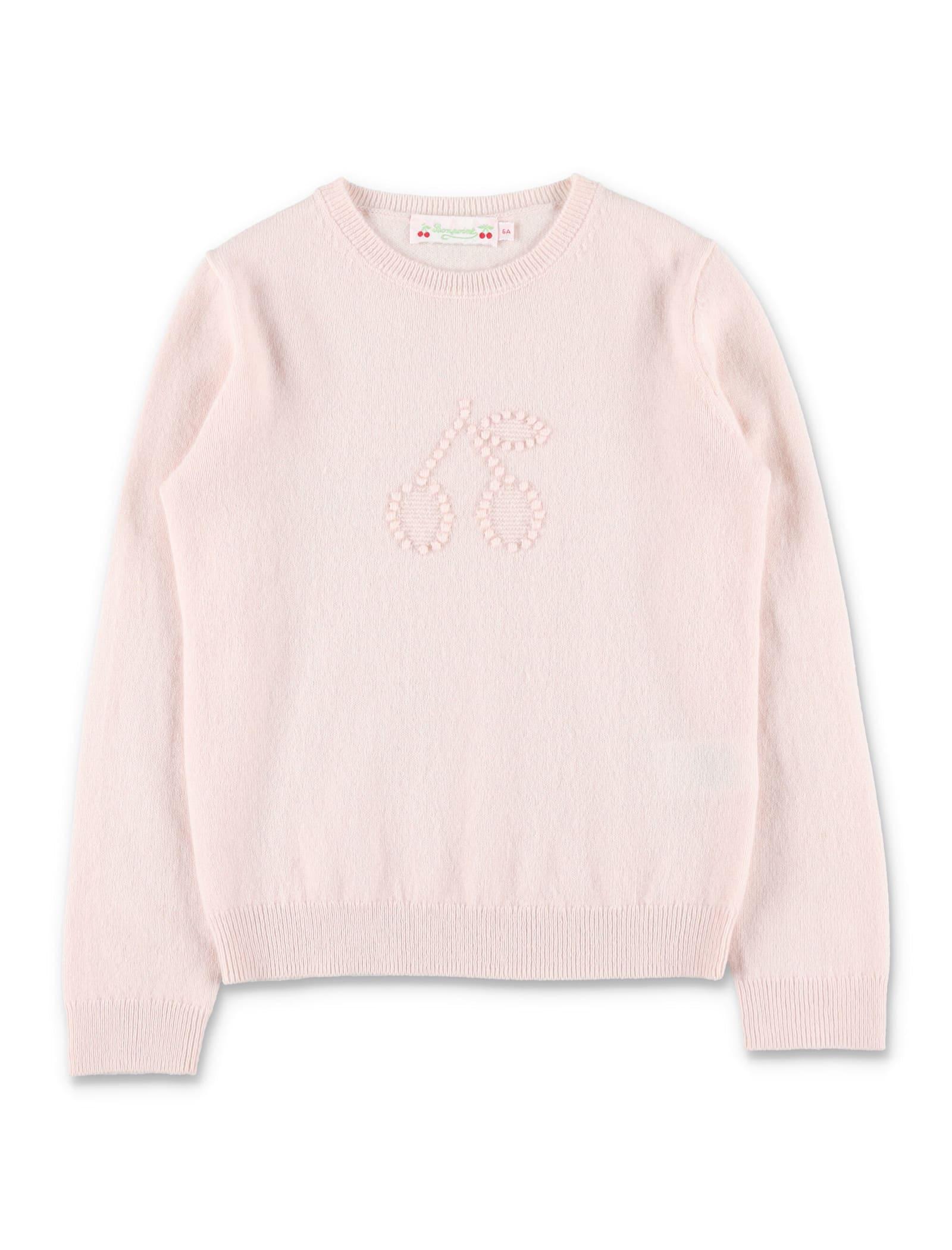 bonpoint kid - jaana cashmere sweater with cherry detail