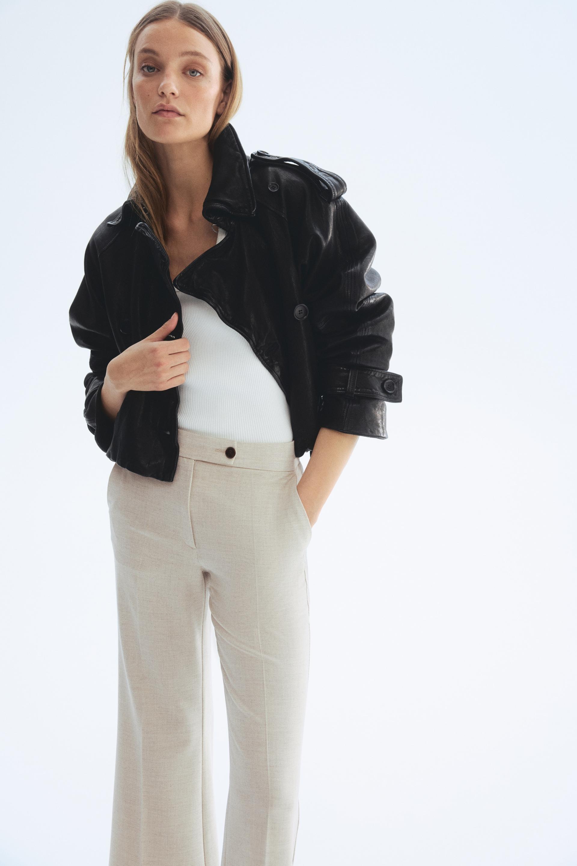 bootcut ankle-length pants