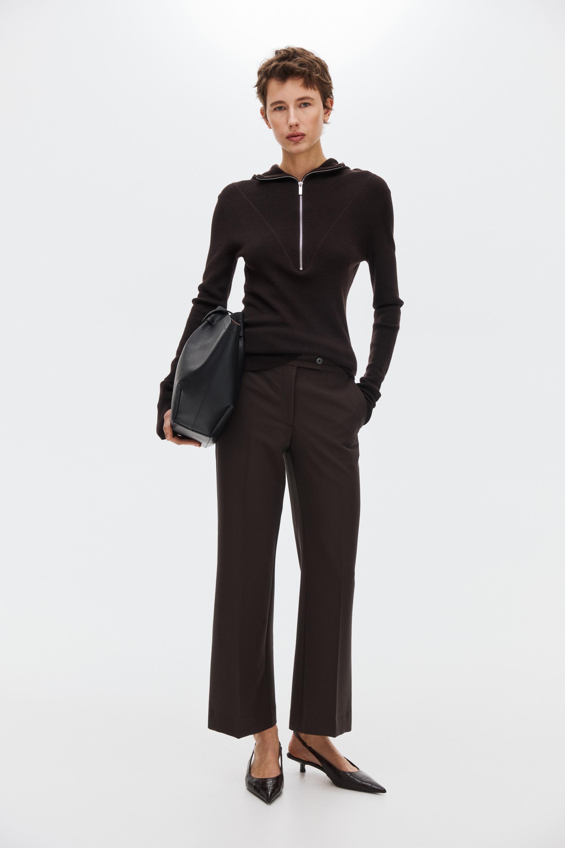 bootcut ankle-length pants