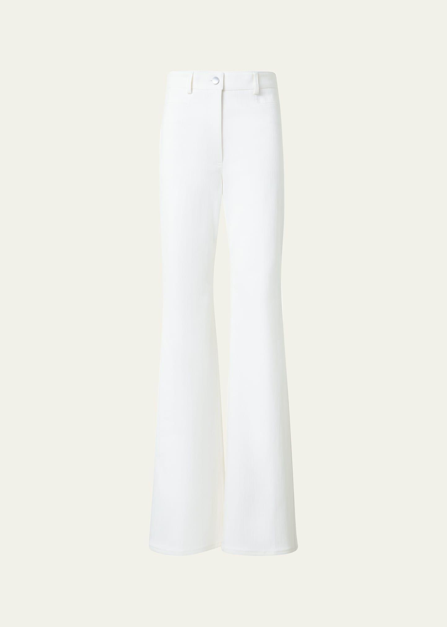 bootcut cotton stretch denim pants
