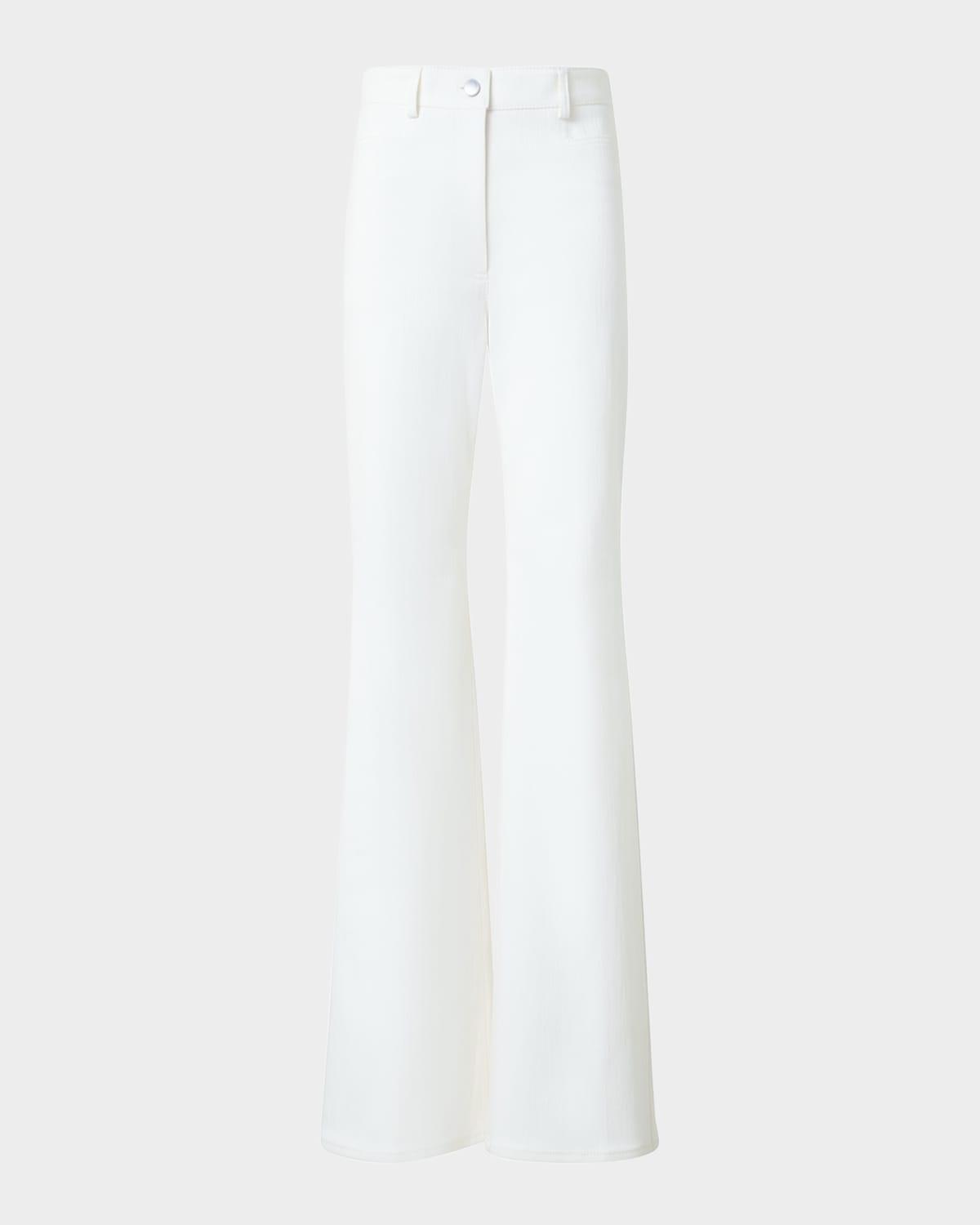 bootcut cotton stretch denim pants