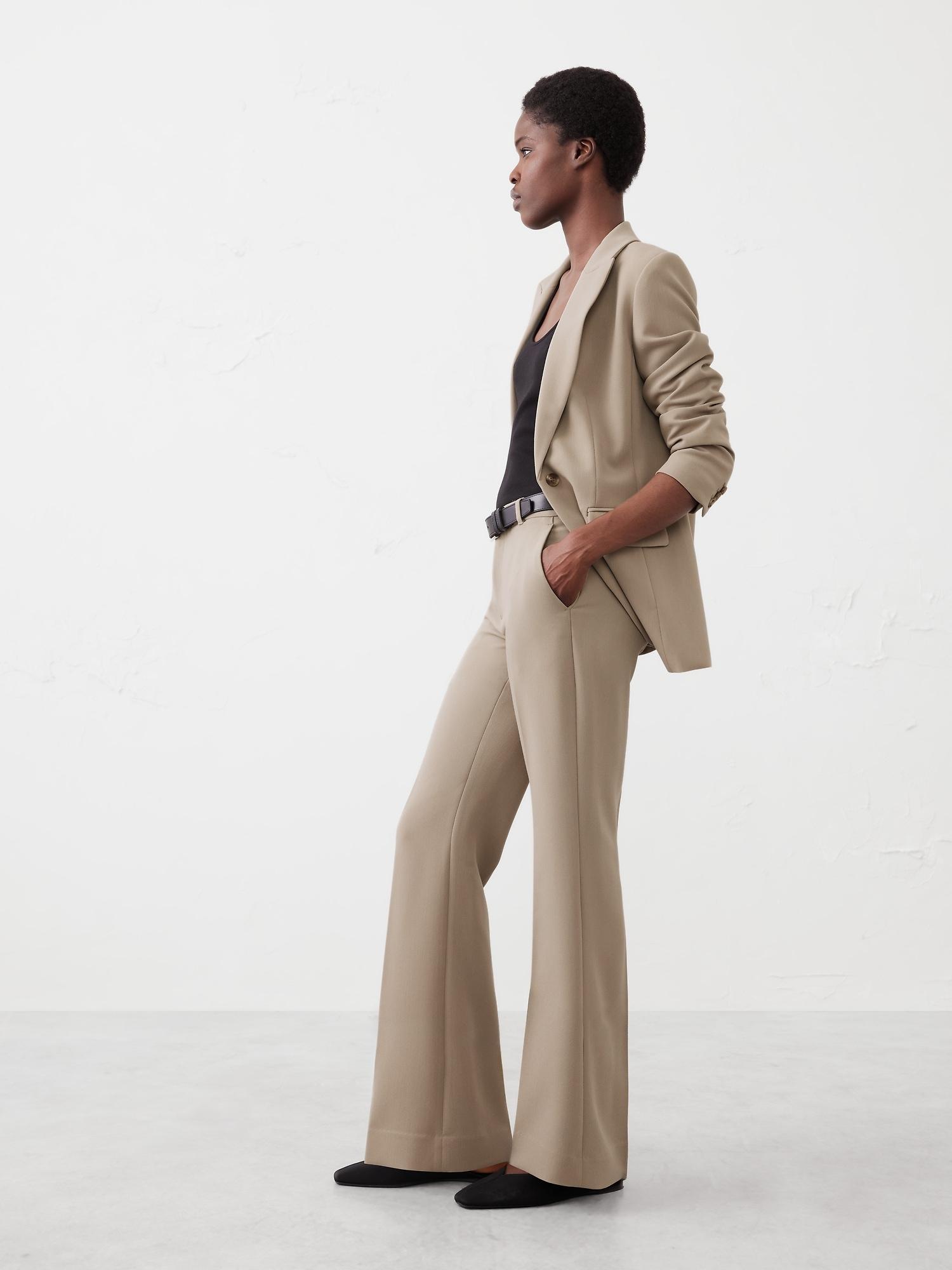 bootcut high-rise bistretch trouser